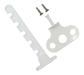 Оконный ограничитель д/ПВХ Левша белый, 5-позиционный У1-5669.Б 