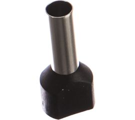 Наконечник IEK НШвИ, 2x6-14, ИЭК, НГИ2, 100шт, черный UTE10-D6-0-100 