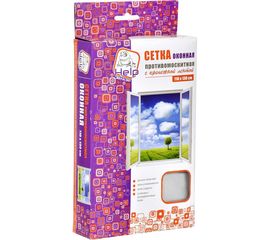 Противомоскитная сетка с крепежной лентой HELP 100х130 см 20 80001-Л 