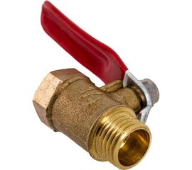 Шаровой кран Pegas pneumatic латунный, резьба внутренняя наружная 1/4 FXM 4406 