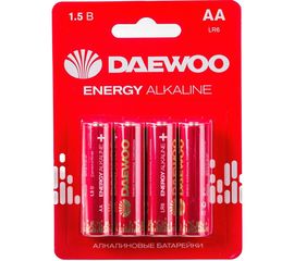 Алкалиновая батарейка DAEWOO LR 6 ENERGY Alkaline 2021 BL-4 5029781 
