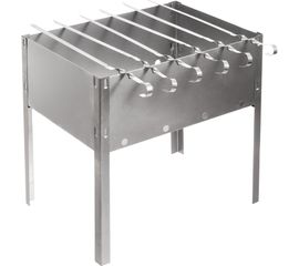 Сборный мангал + 6 шампуров BOYSCOUT 350х250х350мм 61235 