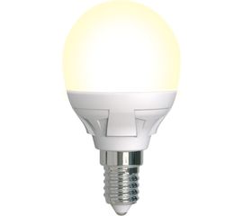 Лампа Uniel LED-G45, 7W/3000K/E14/FR/DIM, PLP01WH, светодиодная, диммируемая UL-00004302 