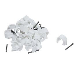 Скоба для кабеля, круглая А 10мм, 50шт - пакет Tech-Krep 103651 