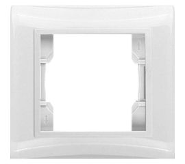 Одноместная рамка, белая Violet Volsten V01-21-A11-M 9146 