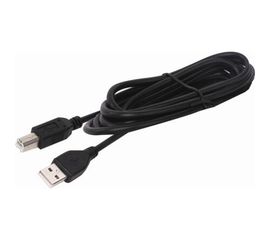 Кабель SONNEN USB 2.0 AM-BM 1,5м Premium медь для периферии экранированный черный 513128 