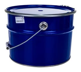 Металлическое ведро ТАРА 10л, синий, крышка-обруч 17262 