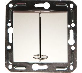 Двухклавишный выключатель Volsten V01-15-V22-M, Magenta Argento, 10029 