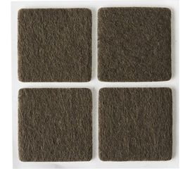Самоклеящиеся накладки на мебельные ножки Stayer COMFORT фетровые, коричневые, квадратные - 25*25 мм, 4 шт 40912-25 