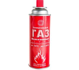 Цанговый баллон газ всесезонный 400 мл (универсальный, для портативных газовых приборов, бутан/пропан) 70/30 СПЕЦ СИБ-400 