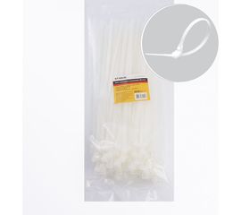 Нейлоновый многоразовый хомут STEKKER 8x300 мм, белый, NYCT80-300 39084 