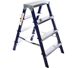 Двухсторонняя стальная стремянка Алюмет MD M8204 