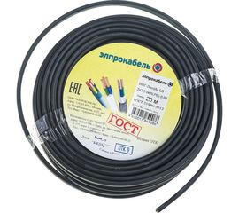 Кабель ЭлПроКабель твердый плоский негорючий малодымный ВВГп-нгА LS 3х2,5 20М ГОСТ 4630017849086 