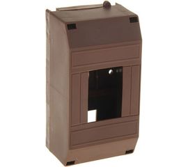 Бокс для автоматических выключателей УРАЛ ПАК на 2-4 модуля под темное дерево IP 20. БВ-9118075-028 