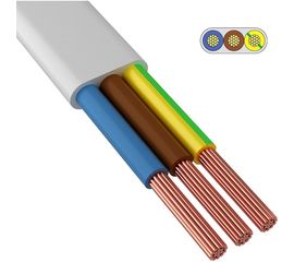 Провод ШВВП ККЗ 3х0,75 кв.мм 200 м белый ГОСТ 01-8088-2 