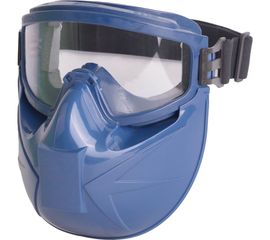 Защитные закрытые очки с непрямой вентиляцией РОСОМЗ ЗН11 с щитком 24137+00888 