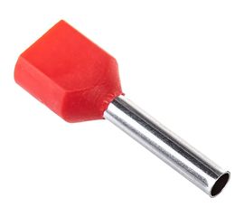 Наконечник-гильза IEK НШвИ 2x1,5-12, красный, ИЭК, НГИ2, 100 шт, UTE10-D2-6-100 