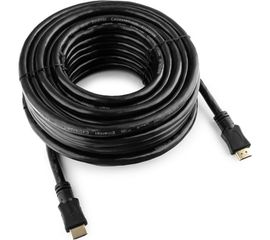 Кабель Cablexpert HDMI v1.4, 19M/19M, 15м, черный, позолоченные разъемы, экран, пакет CC-HDMI4-15M 
