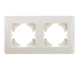 Рамка GUSI ELECTRIC Ugra 2-местная, цвет бежевый С1120-003 