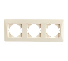 Рамка GUSI ELECTRIC Ugra 3-местная, цвет бежевый С1130-003 