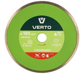 Диск алмазный сплошной 180x22.2 мм VERTO 61H3T8 