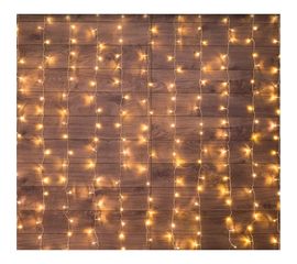 Светодиодная гирлянда NEON-NIGHT Дождь 8 режимов 2х3м 240 LED прозрачный провод тёплый-белый 235-066 