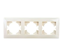 Рамка GUSI ELECTRIC Bravo 3-местная, цвет бежевый С1030-003 