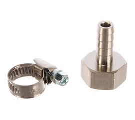 Комплект штуцер с хомутом для газа РОСТерм латунь с покр.1/2x10 ВР, хомут винт. 10-16 