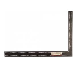 Столярный цельно-металлический угольник, крашеная шкала 400х600 мм КУРС 19620 