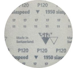 Круг шлифовальный на липучке siaspeed 1950 (5+1 шт; 125 мм; без отверстий; P120) sia Abrasives ss6-125-0-120 