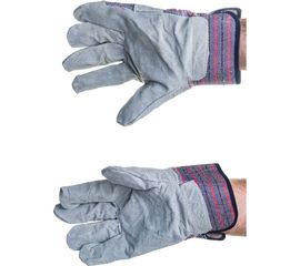 Спилковые комбинированные перчатки ZOLDER, размер 10.5, DH004 