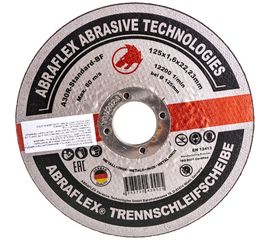 Круг отрезной по металлу + нержавейке (125x1,6x22 мм) Abraflex А125162223 