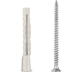 Универсальный нейлоновый дюбель ЕВРОПАРТНЕР PDU N 6х50 с шурупом 4х60 Zn 20 шт. 1 0480 1 