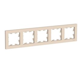 Универсальная 5-местная рамка Schneider Electric AtlasDesign Бежевый ATN000205 