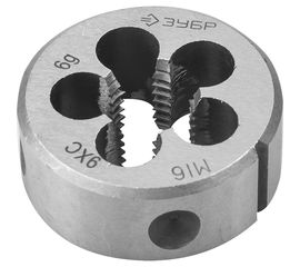 Круглая ручная плашка для нарезания метрической резьбы, мелкий шаг, Зубр МАСТЕР М16x1,5 4-28022-16-1.5 