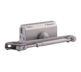 Дверной доводчик ISPARUS 410 морозостойкий, для дверей от 15 до 60 кг, серый 17198 