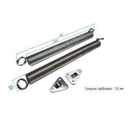 Дверная пружина Шепард d 30 мм, без покрытия К966 