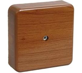 Распаячная коробка УРАЛ ПАК открытой проводки 100х100х29мм, темное дерево, без клеммы IP40 КР-513180100-060 