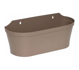 Цветочное кашпо на стену Протэкт 14х40х15 см, серо-коричневый КЦ-14 СК 