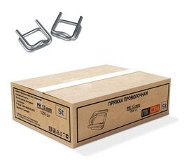 Стальная пряжка 13х26х2,8 для ПП/ПЭТ ленты 12мм 1000шт. PR-13 KREP-00149 