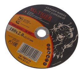 Круг отрезной по металлу (180х2.0х22.2 мм) TIGER ABRASIVE 00-00000042 
