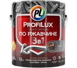 Грунт-эмаль Profilux по ржавчине 3в1 серая 1,9 кг Н0000005011 