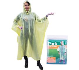 Дождевик-пончо Park RP-18, размер L, 120x130 cm, желтый, ПЕВА 999102 