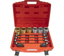 Набор для замены сайлентблоков, втулок и подшипников ЭВРИКА универсальный, 26 предметов, в кейсе ER-86601 