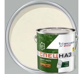Профессиональный грунт-эмаль по ржавчине ЯРОСЛАВСКИЕ КРАСКИ СПЕЦНАЗ белый, RAL 9003, 0.8 кг 209221 