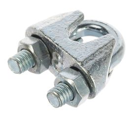 Зажим троса DIN 741 оцинкованный 60 шт. (8 мм; ТФ5) Зубр 4-304415-08 