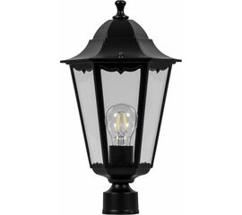 Садово-парковый светильник, шестигранный на столб 60W E27 230V, черный Feron 6103 11056 