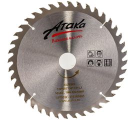 Диск пильный (210 мм; 40T; 30 мм) по дереву профи АТАКА 8079120 
