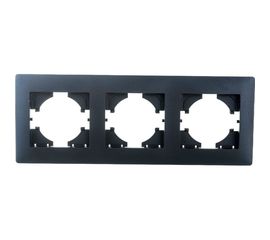 Рамка GUSI ELECTRIC Bravo 3-местная, цвет графит С1030-010 