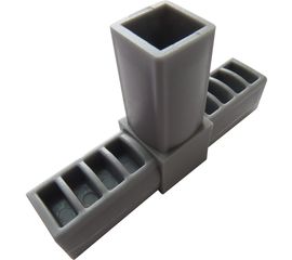 Пластиковый соединитель для трубы ПилотПро 20х20 мм, 3-пал., Т-обр. 17991 